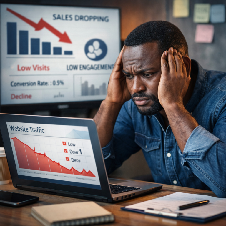why Kenyan businesses struggle online due to low website traffic and poor digital marketing